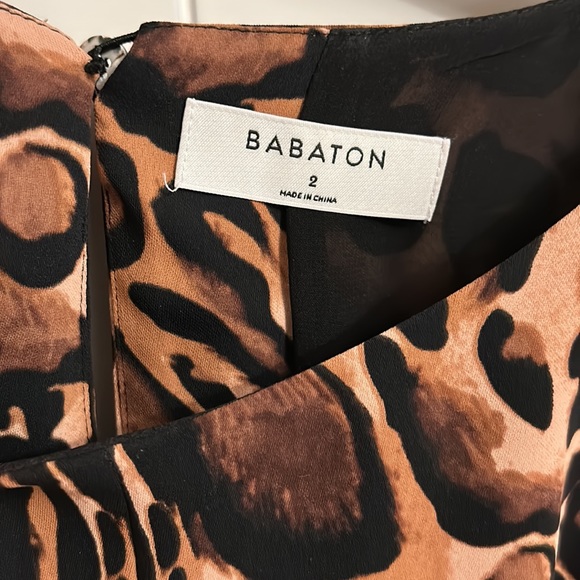 Leopard Babaton mini Dress size 2 - Picture 2 of 12